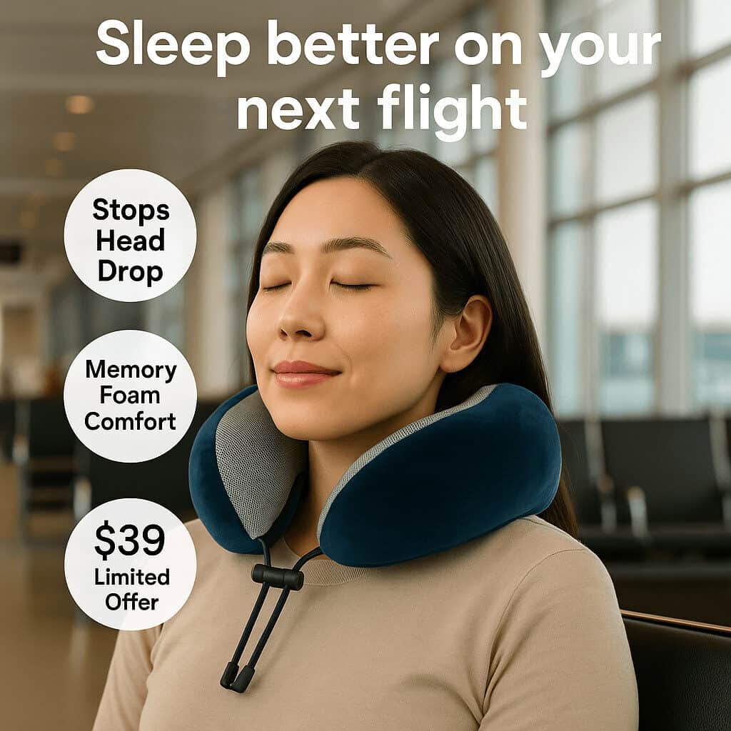 Rodusuite Memory Foam Travel Pillow