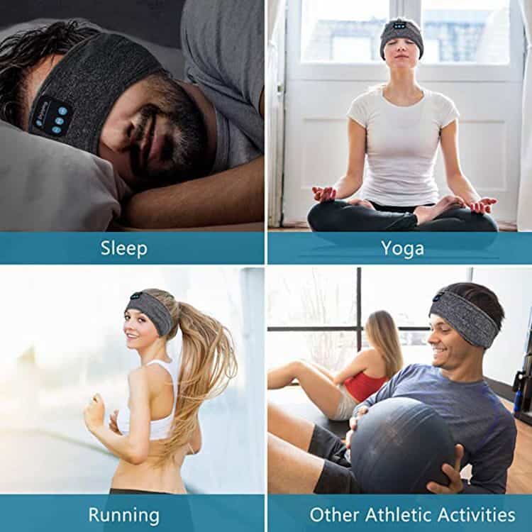 Sleep Headband Headphones,Laudtec Yoga Running Sports Wireless Stereo Rodusuite Sleep & Sport Bluetooth Headband