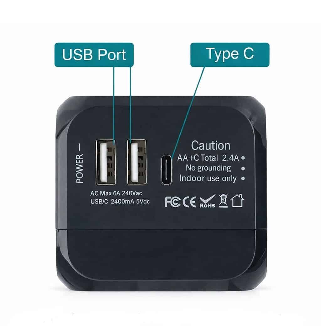 Charger with multiple USB ports